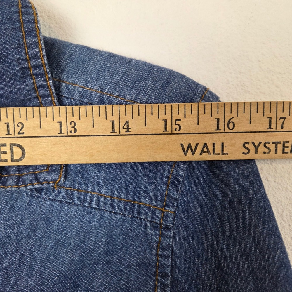 Ci Sono Denim Collection Women Medium Dark Wash TP012 Denim Button Up Shirt‎ - Picture 5 of 9